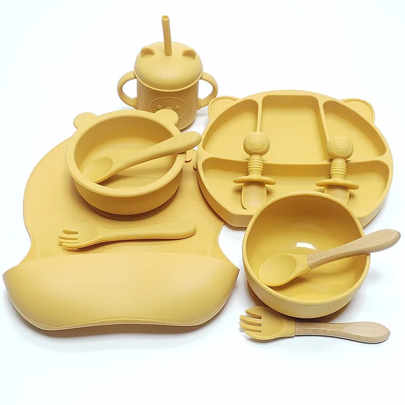 11pcs 어린이 식기 세트 아기 실리콘 그릇 세트 아 - Baby Led Weaning Set 리뷰 및 가격