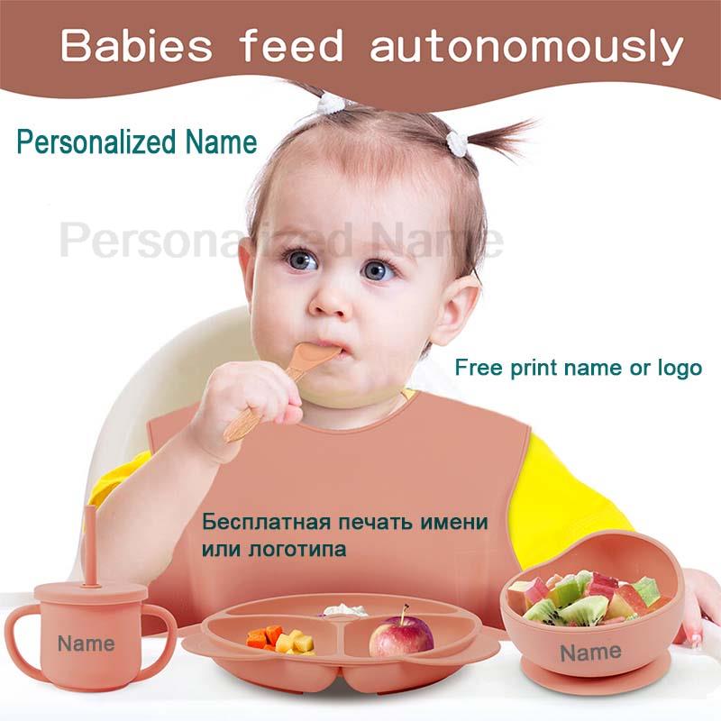실리콘 아기 빨판 그릇 접시 세트, 빨대 포함, 어린이 - Baby Led Weaning Set 리뷰 및 가격