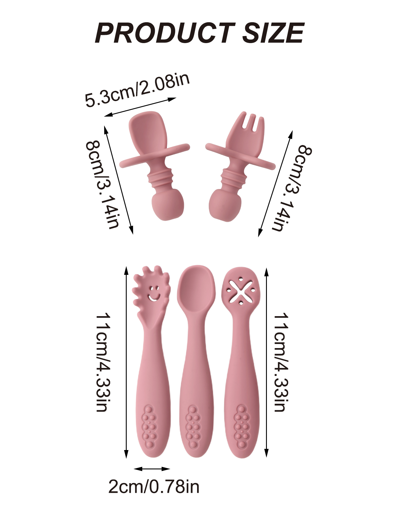 5PCS 귀여운 아기 먹이 세트 부드러운 실리콘 스푼  - Baby Led Weaning Set 리뷰 및 가격