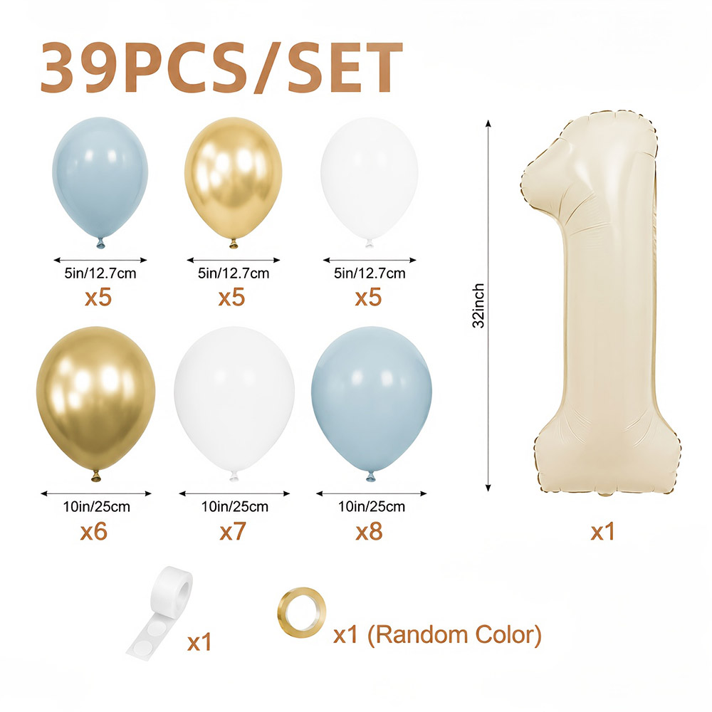 39개 크림색 숫자 1-9 1번째 생일 풍선 블루 골드 - Baby Products Lotion 리뷰 및 가격