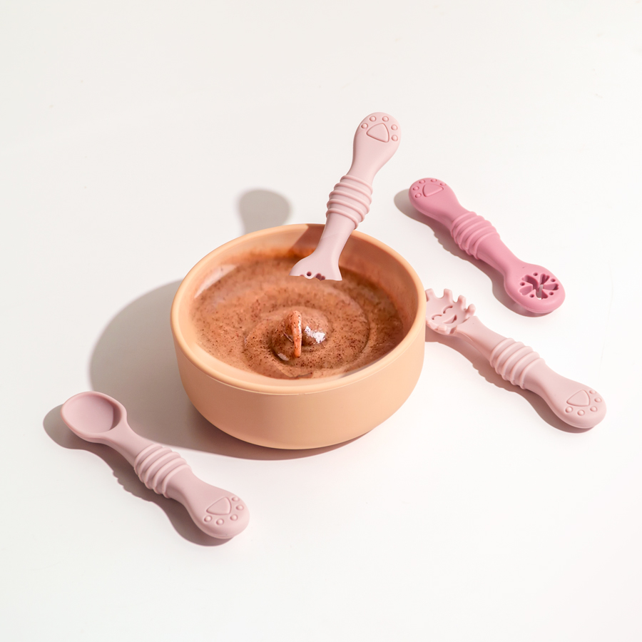 새로운 어머니-키즈 3PCS 아기 실리콘 숟가락 아기  - Baby Led Weaning Set 리뷰 및 가격