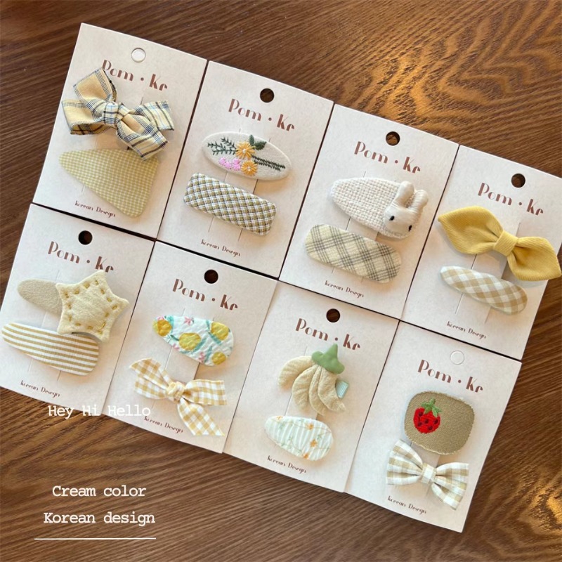 한국 신상 크림색 원단 여아 헤어 액세서리: 리본, 체 - Baby Products Lotion 리뷰 및 가격
