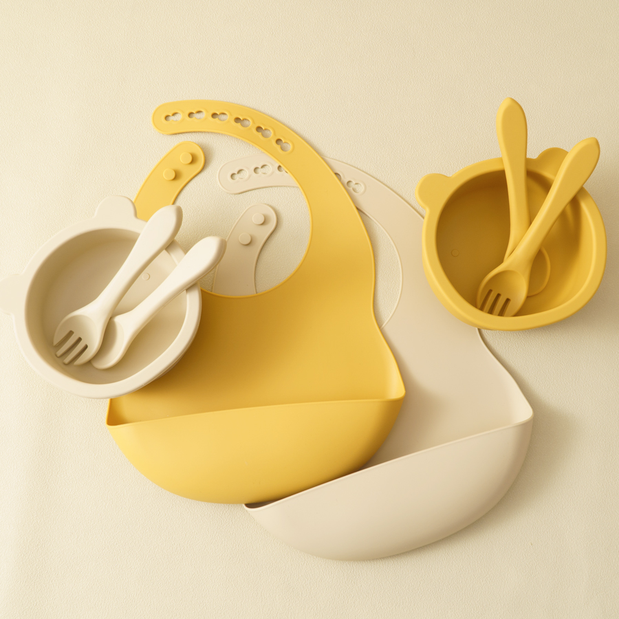 실리콘 어린이 식기 아기 수유 세트, 실리콘 빨판 그릇 - Baby Led Weaning Set 리뷰 및 가격