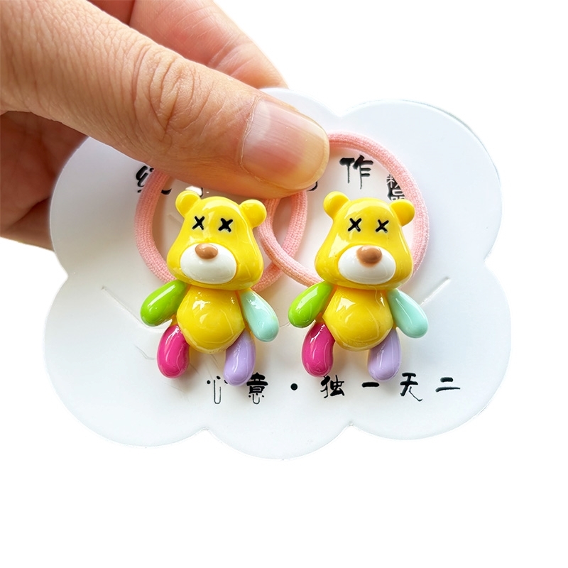 귀여운 빨간 만화 크림 곰 여아 탄성 헤어 밴드, 공주 - Baby Products Lotion 리뷰 및 가격