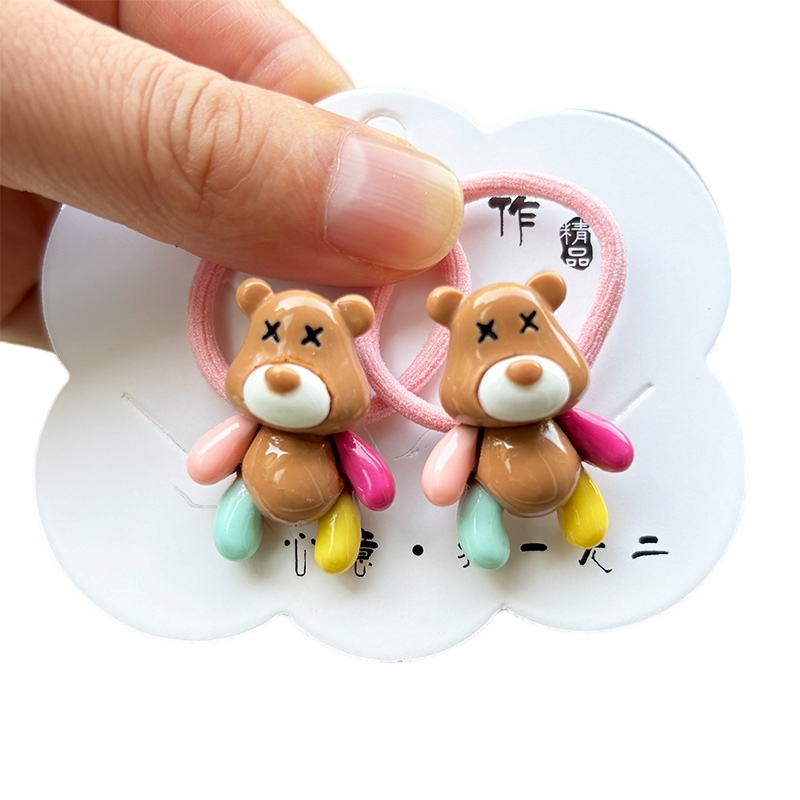 귀여운 빨간 만화 크림 곰 여아 탄성 헤어 밴드, 공주 - Baby Products Lotion 리뷰 및 가격