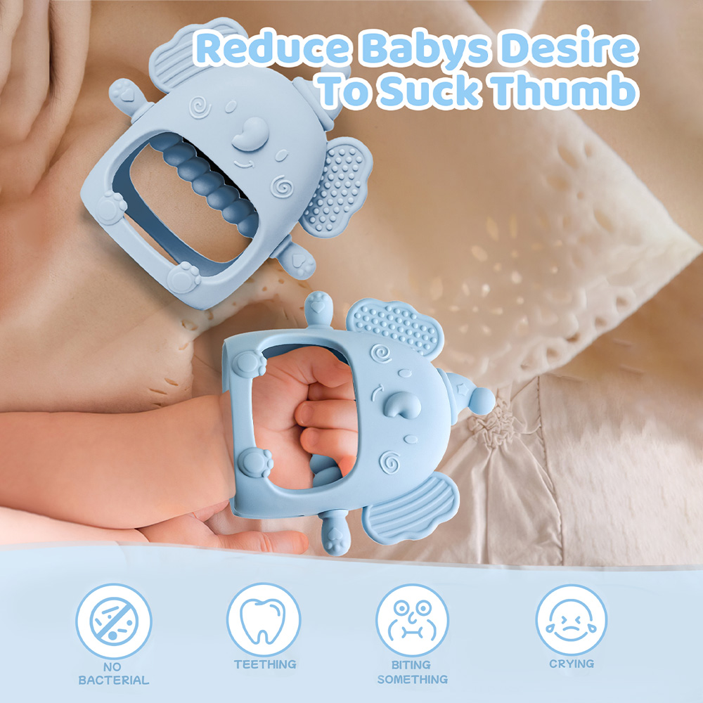 1PC 실리콘 Teether 아기 장난감 만화 Elep - Baby Products You Need 리뷰 및 가격